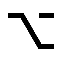 Keyboard Option Key Icon from Sharp Line - Material Pro Set