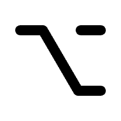 Keyboard Option Key Fill Icon from Rounded Fill - Material Pro Set