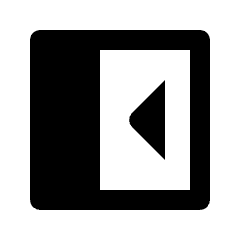 Left Panel Close Fill Icon from Outlined Fill - Streamline Material Set