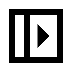 Left Panel Open Icon from Sharp Line - Material Pro Set