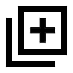 Library Add Icon from Sharp Line - Streamline Material Set