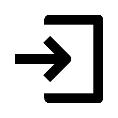 Login Fill Icon from Outlined Fill - Streamline Material Set