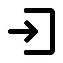 Login Fill Icon from Rounded Fill - Streamline Material Set