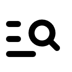 Manage Search Icon from Rounded Line - Streamline Material Set