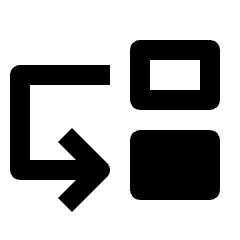 Move Down Fill Icon from Outlined Fill - Streamline Material Set