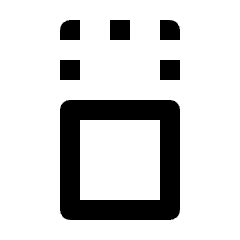 Move Selection Down Icon from Outlined Line - Streamline Material Set