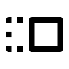 Move Selection Right Icon from Outlined Line - Streamline Material Set
