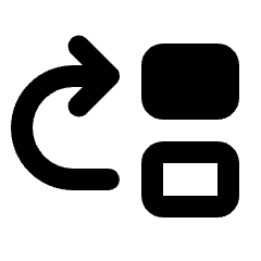 Move Up Icon from Rounded Line - Streamline Material Set