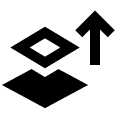 Move Up Alt Icon from Sharp Line - Streamline Material Set