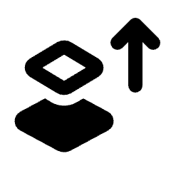 Move Up Alt Icon from Rounded Line - Material Pro Set