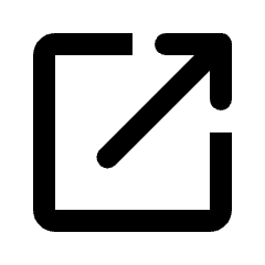 Open In New Fill Icon from Rounded Fill - Streamline Material Set