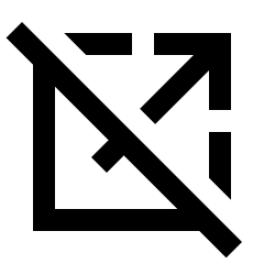 Open In New Off Icon from Sharp Line - Material Pro Set