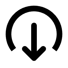 Output Circle Icon from Rounded Line - Streamline Material Set