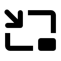 Pip Fill Icon from Rounded Fill - Streamline Material Set