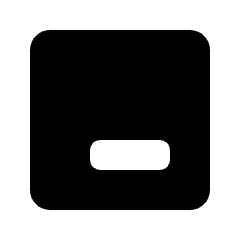 Position Bottom Right Fill Icon from Rounded Fill - Material Pro Set