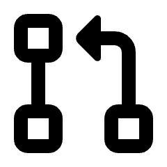 Pull Request Icon from Rounded Line - Streamline Material Set