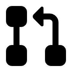 Pull Request Fill Icon from Rounded Fill - Streamline Material Set