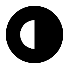 Radio Button Partial Fill Icon from Sharp Fill - Streamline Material Set