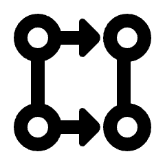 Rebase Icon from Rounded Line - Streamline Material Set