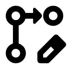 Rebase Edit Icon from Rounded Line - Material Pro Set