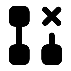 Request Close Fill Icon from Rounded Fill - Streamline Material Set