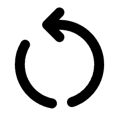 Restart Alt Icon from Rounded Line - Streamline Material Set