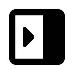 Right Panel Close Fill Icon from Rounded Fill - Streamline Material Set