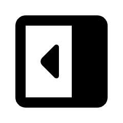 Right Panel Open Fill Icon from Rounded Fill - Material Pro Set