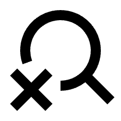 Search Off Icon from Sharp Line - Streamline Material Set