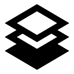 Send To Bottom Fill Icon from Sharp Fill - Streamline Material Set