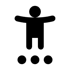 Settings Accessibility Fill Icon from Rounded Fill - Streamline Material Set