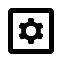 Settings Applications Icon from Rounded Line - Streamline Material Set