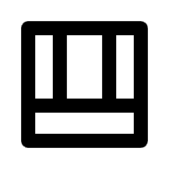 Shelf Position Icon from Outlined Line - Streamline Material Set