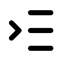 Show Sidebar Menu Icon from Rounded Line - Streamline Material Set
