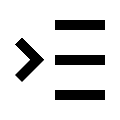 Show Sidebar Menu Icon from Sharp Line - Material Pro Set