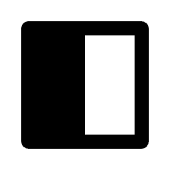 Side Navigation Fill Icon from Outlined Fill - Material Pro Set