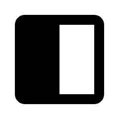 Side Navigation Fill Icon from Rounded Fill - Material Pro Set