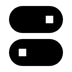 Sliders Horizontal Fill Icon from Sharp Fill - Streamline Material Set