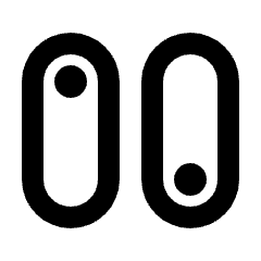 Sliders Vertical Icon from Rounded Line - Streamline Material Set