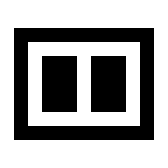 Splitscreen Landscape Icon from Sharp Line - Streamline Material Set