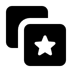 Stack Star Fill Icon from Rounded Fill - Streamline Material Set