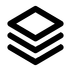 Stacks Icon from Outlined Line - Material Pro Set