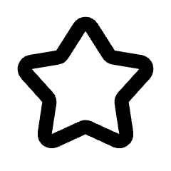 Star Icon from Rounded Line - Streamline Material Set