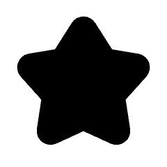 Star Fill Icon from Rounded Fill - Streamline Material Set