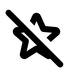 Star Rate Off Icon from Rounded Line - Streamline Material Set