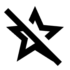 Star Rate Off Icon from Sharp Line - Streamline Material Set