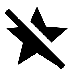 Star Rate Off Fill Icon from Sharp Fill - Streamline Material Set