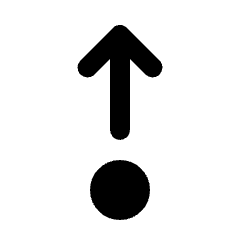 Step Out Icon from Rounded Line - Streamline Material Set