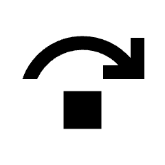 Step Over Fill Icon from Sharp Fill - Streamline Material Set