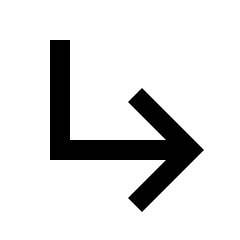 Subdirectory Arrow Right Icon from Sharp Line - Material Pro Set